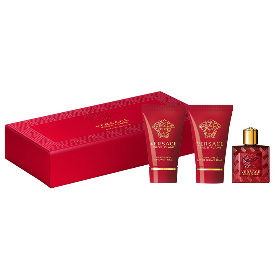 Set Cadou Versace Eros Flame (Concentratie: Apa de Parfum, Gramaj: 50 ml)