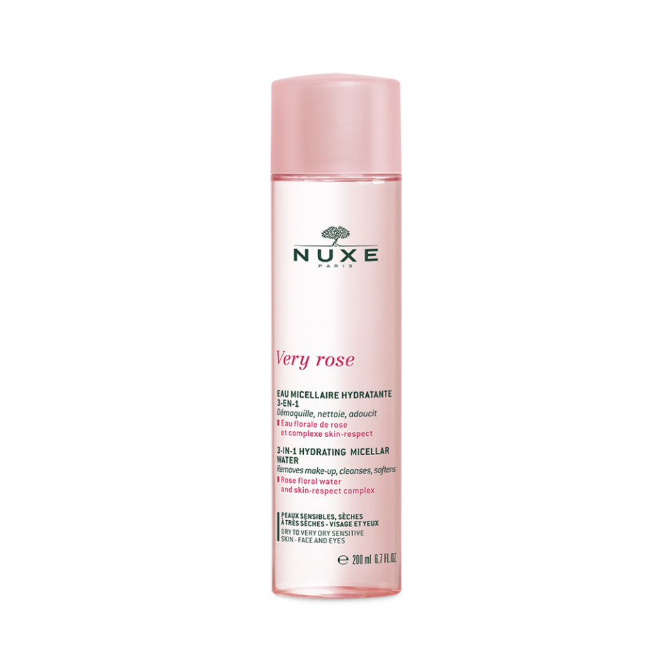 Apa micelara hidratanta 3in1 Nuxe - Very Rose, 200ml