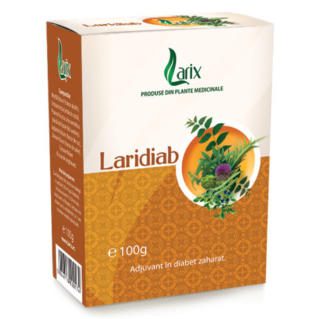 Ceai Laridiab Larix 100 g/40 plicuri (Ambalaj: 40 plicuri)