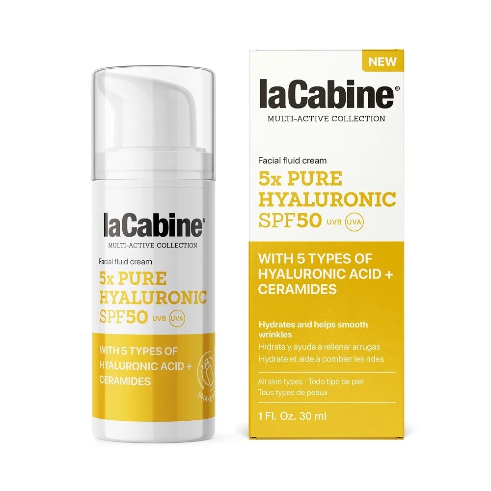 Crema 5X Pure Hyaluronic SPF50 La Cabine, 30 ml