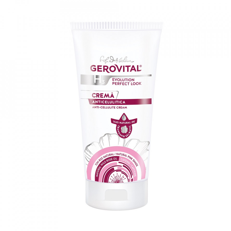 Crema anticelulitica Gerovital H3 Evolution Perfect Look, 200 ml (Concentratie: Crema de corp, Gramaj: 200 ml)