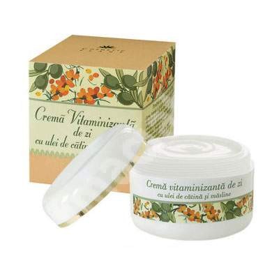 Crema vitaminizanta de zi cu ulei de catina si masline Cosmetic Plant (Concentratie: Crema pentru fa