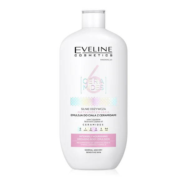 Emulsie de corp pentru piele normala si uscata Eveline Cosmetics 6 Ceramides, 350 ml