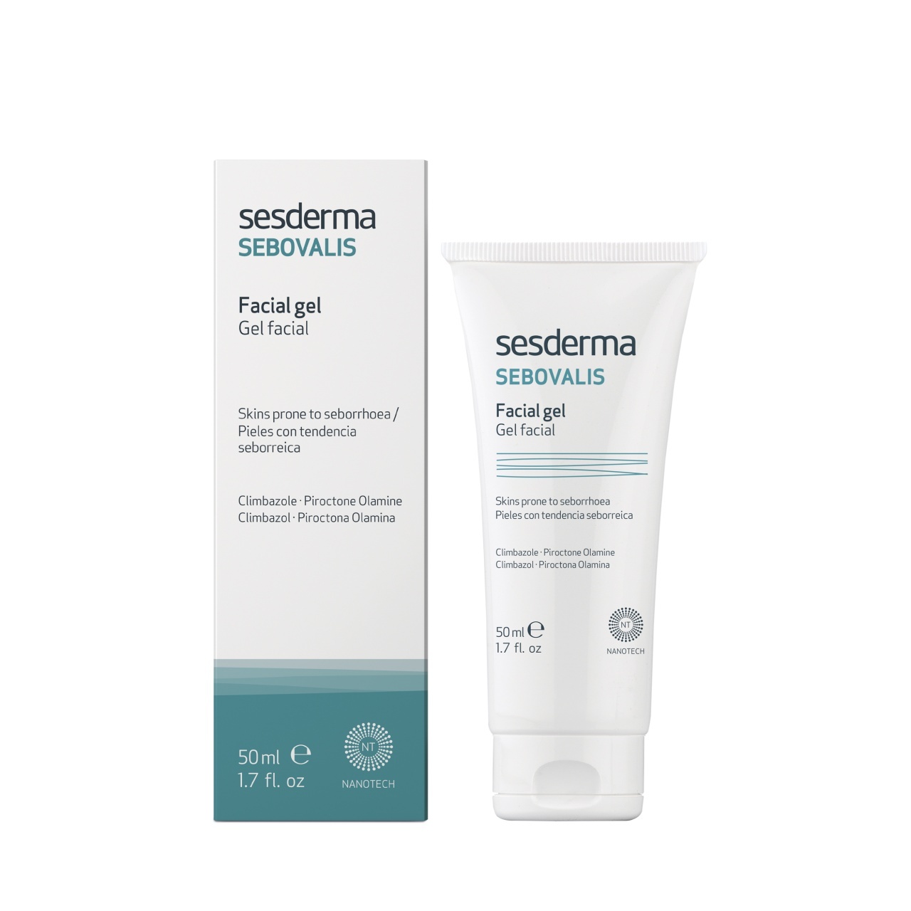 Gel de fata pentru tenul cu tendinta seboreica Sebovalis Sesderma, 50 ml