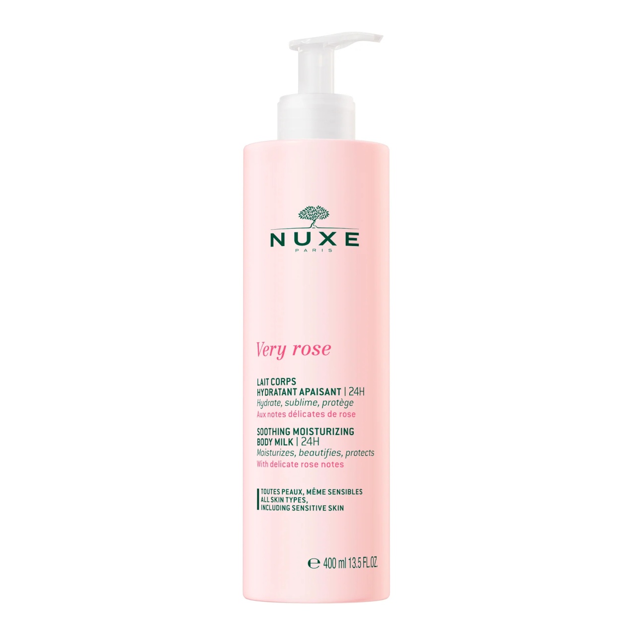 Lapte de corp hidratant Nuxe Very Rose, 400 ml
