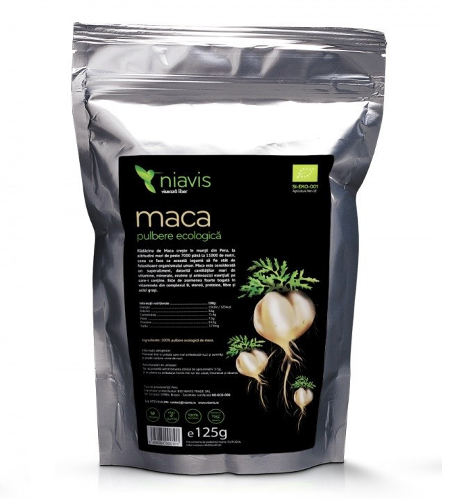 Maca Pulbere Ecologica/BIO Niavis 125 g