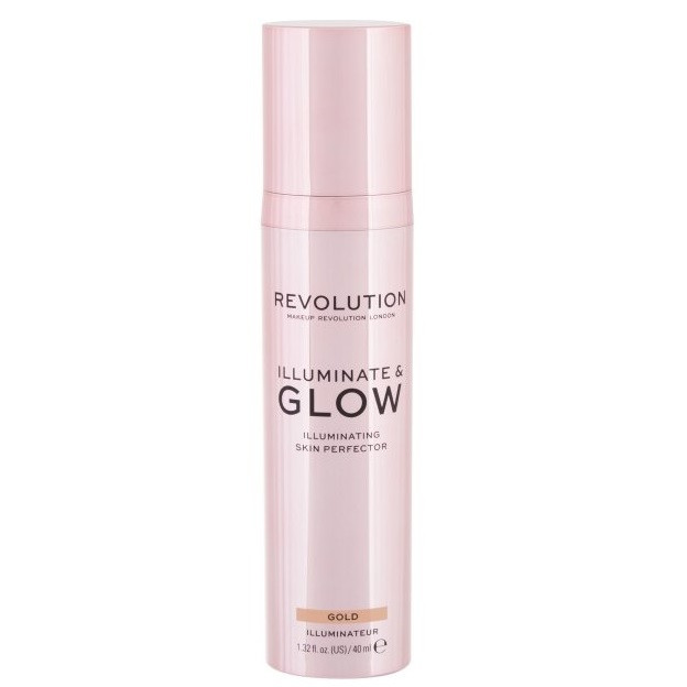 Makeup Revolution Glow & lluminate, Iluminator lichid (Gramaj: 40 ml, CULOARE: Gold, Concentratie: I