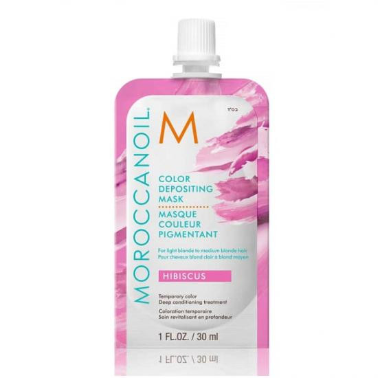 Masca de par nuantatoare Moroccanoil (Concentratie: Masca, Gramaj: 30 ml, Culoare produse: Hibiscus)