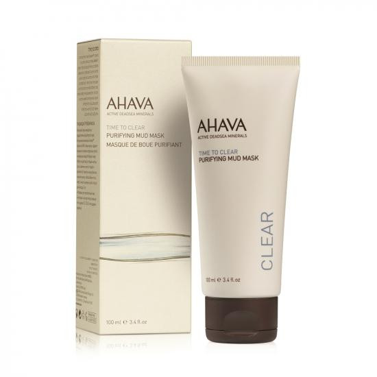 Masca purifianta cu namol Time to Clear, Ahava, 100 ml (Gramaj: 100 ml, Concentratie: Masca de fata)