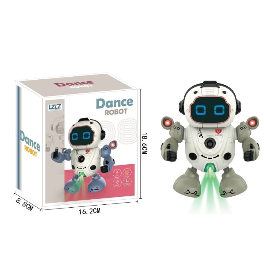 Robot Interactiv cu Lumini si Sunete, Dance Robot, Jucarie Educativa pentru Copii