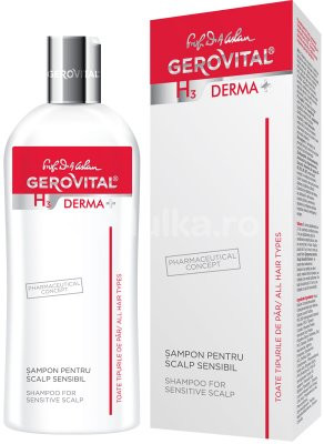 Sampon pentru scalp sensibil Gerovital H3 Derma+ (Concentratie: Sampon, Gramaj: 200 ml)