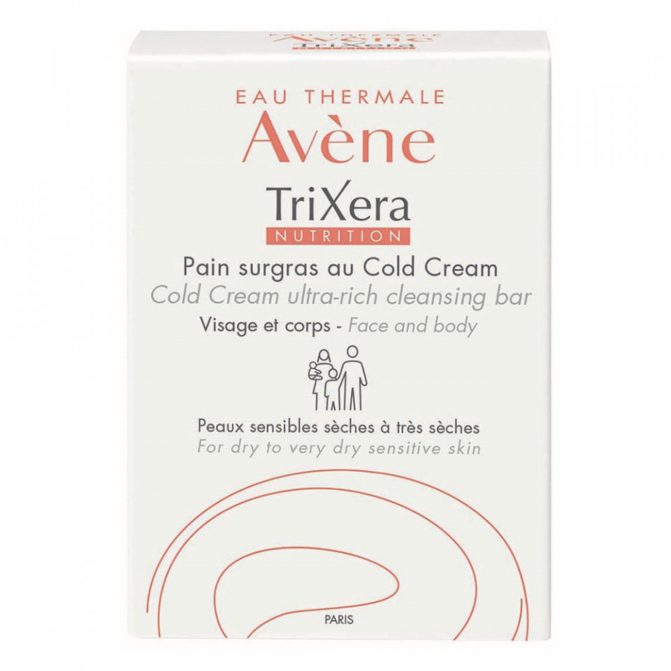Sapun hidratant pentru piele sensibila si uscata Trixera Nutrition, Avene (Gramaj: 100 g, Concentratie: Sapun)