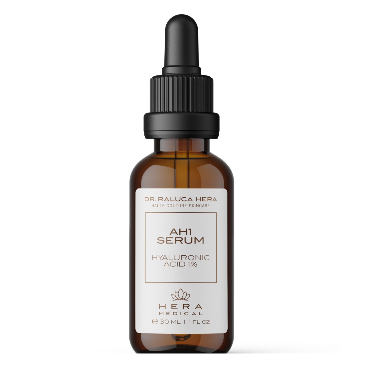 Ser facial hidratant AH1 cu acid hialuronic 1%, Hera Medical, 30 ml (Gramaj: 30 ml)