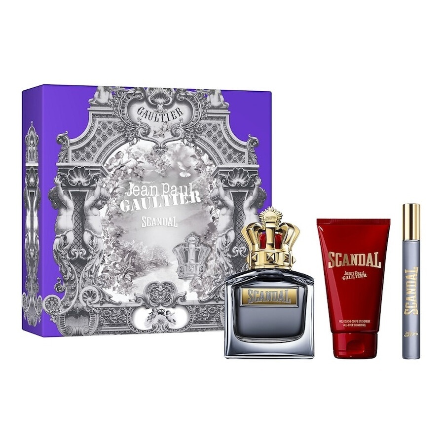 paul. un extraterestru fugit de acasă Set cadou Jean Paul Gaultier Scandal Pour Homme, Apa de Toaleta, 100 ml + 10 ml si Gel de dus, 75 ml