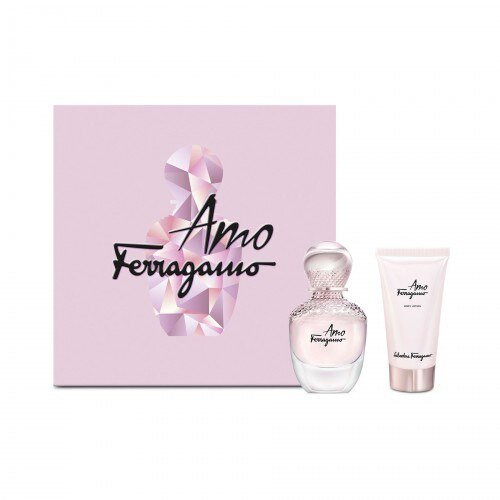 Set Cadou Salvatore Ferragamo AMO, Femei, Apa de Parfum 50 ml + Lotiune de Corp, 100 ml
