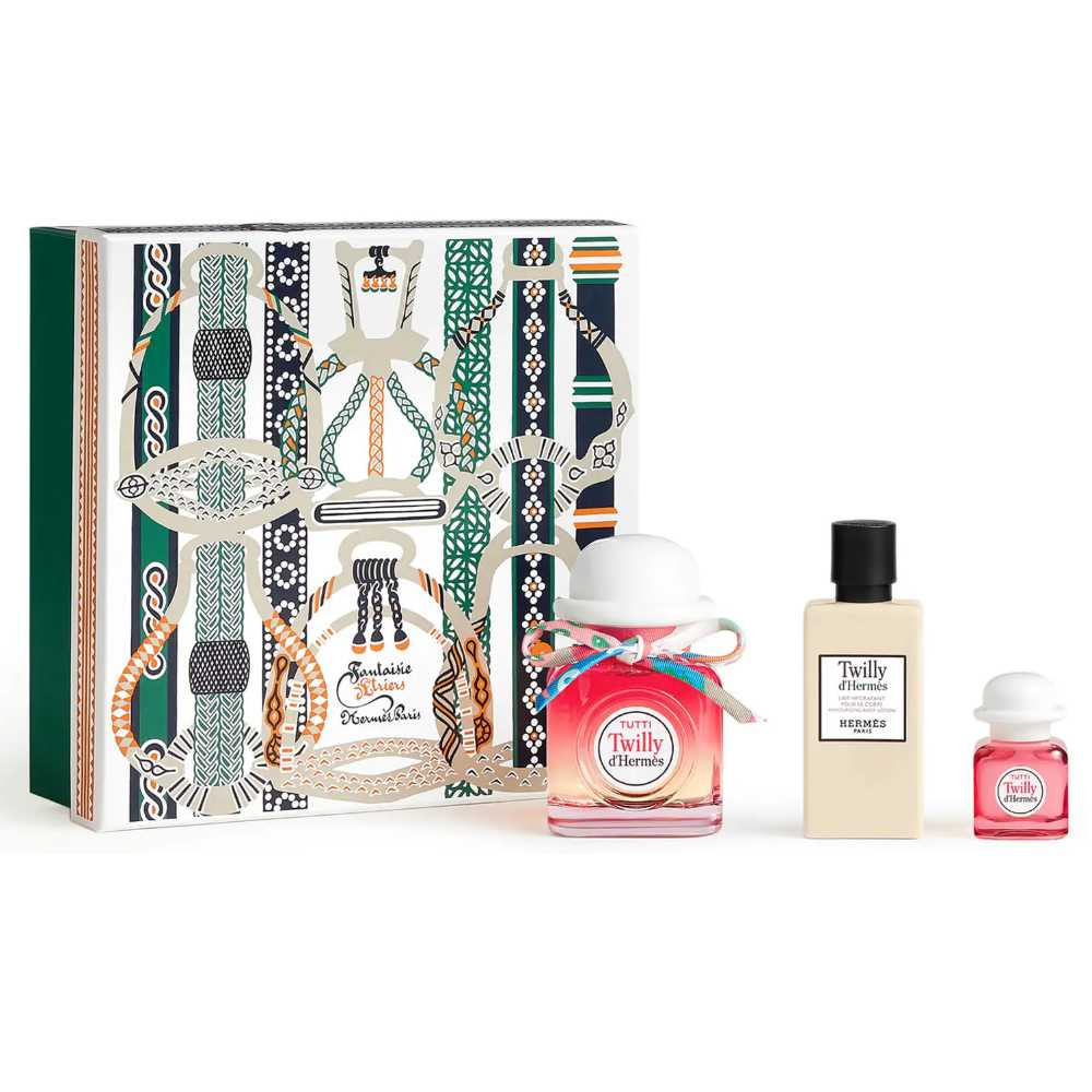 Set Cadou Tutti Twilly d'Hermes Hermes Femei, Apa de Parfum 85 ml + Lotiune de corp 80 ml + Apa de P