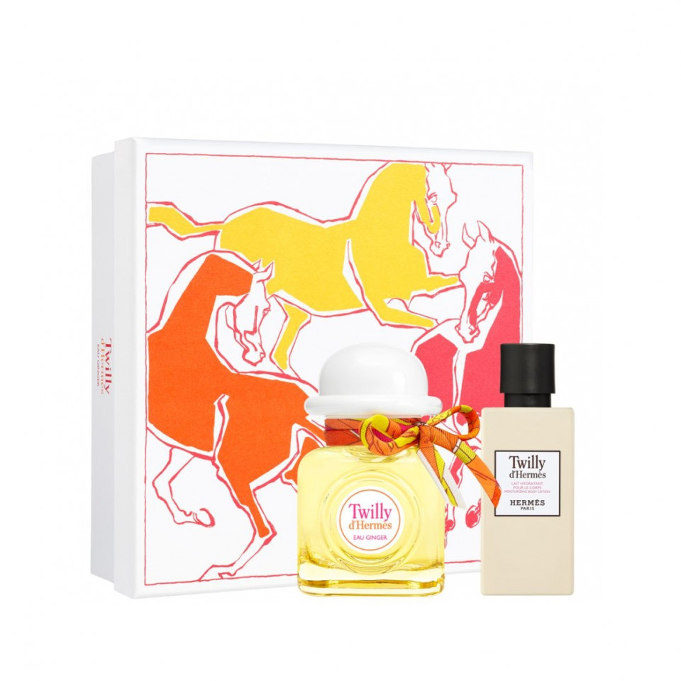 Set Hermès Twilly d'Hermès Eau Ginger, Apa de Parfum, Femei (Continut set: 50 ml Apa de parfum + 40 