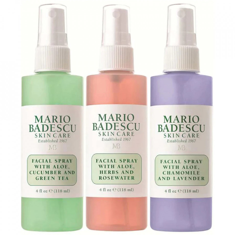 Set, Tonic Mario Badescu Spritz, Mist, Glow, 3 x 118ml