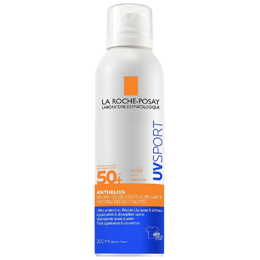 Spray invizibil de corp cu protectie solara SPF 50+ La Roche-Posay Anthelios UVSport, 200 ml