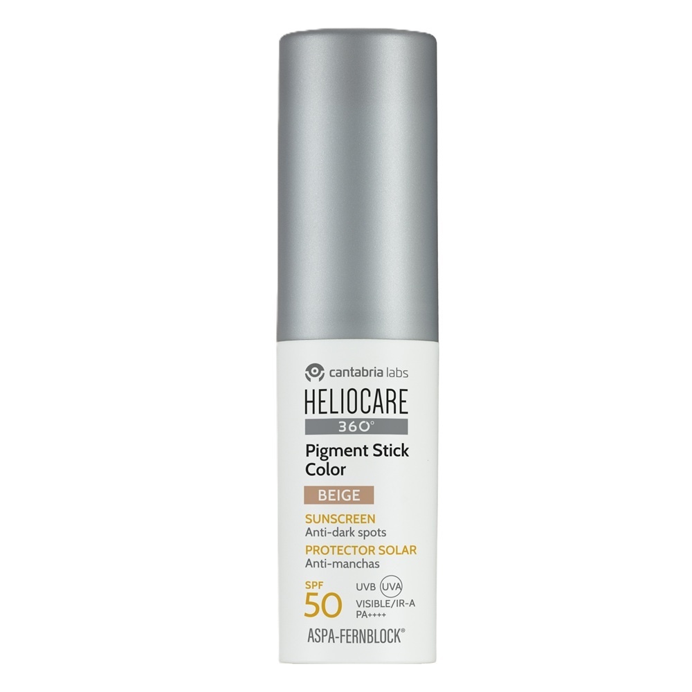 Stick color facial cu factor de protectie SPF 50, nuanta Beige Heliocare 360, Cantabria, 10 g