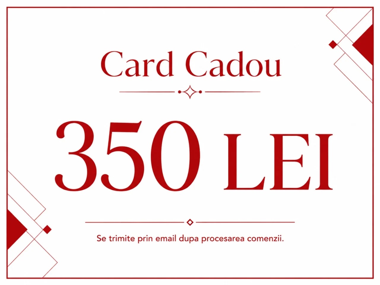 Card Cadou Electronic Hiris 350 Lei - Parfumuri si Cosmetice Premium