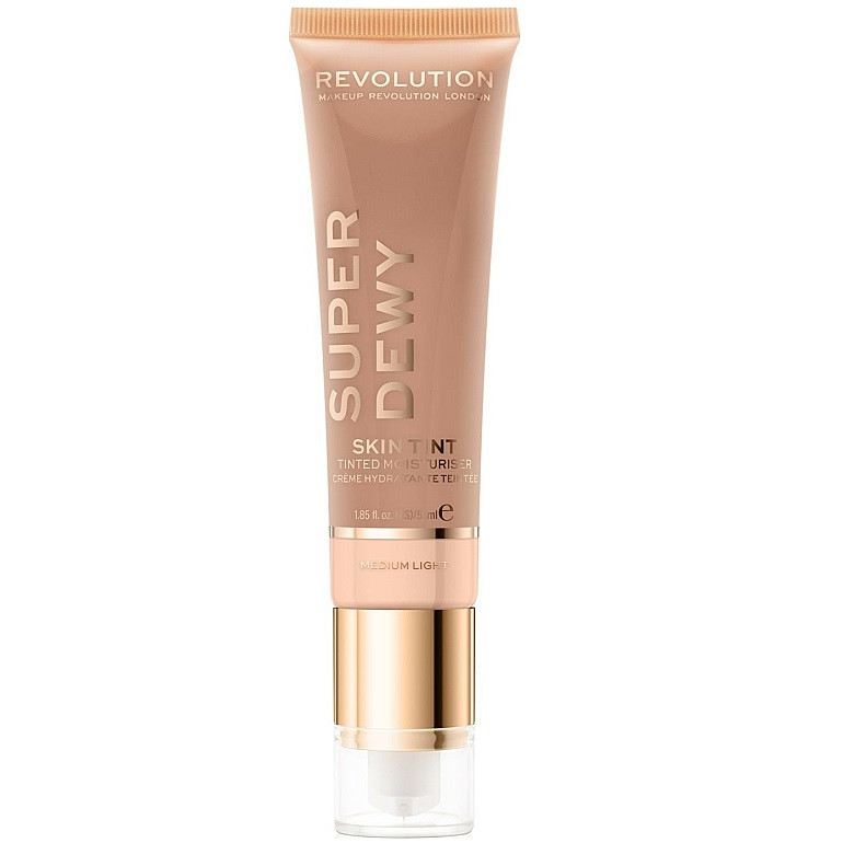 Crema colorata Makeup Revolution Super Dewy (Concentratie: Crema pentru fata, CULOARE:  Medium Light