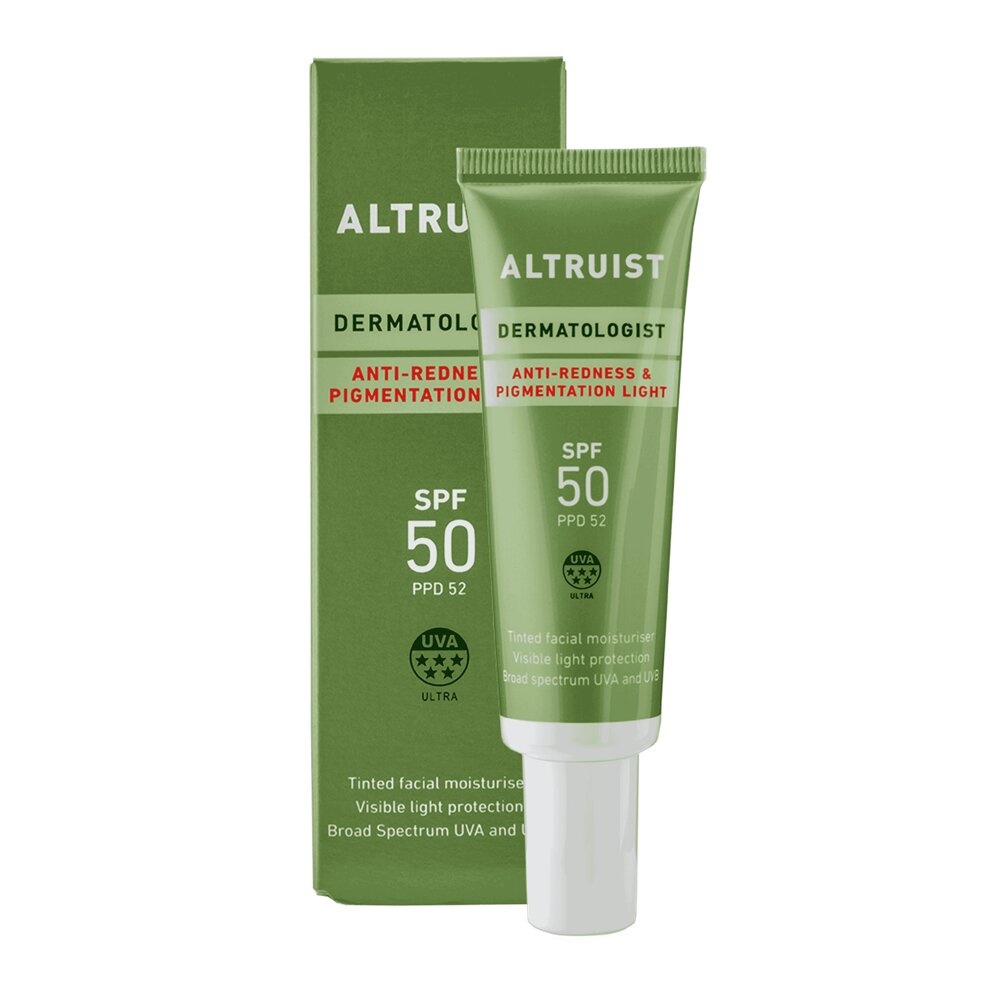Crema de fata anti-roseata si anti-pete SPF50 Anti-redness & Pigmentation Light Altruist, 30 ml