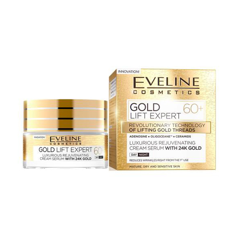 Crema de fata Eveline Cosmetics Gold Lift Expert 60+ (Concentratie: Crema pentru fata, Gramaj: 50 ml