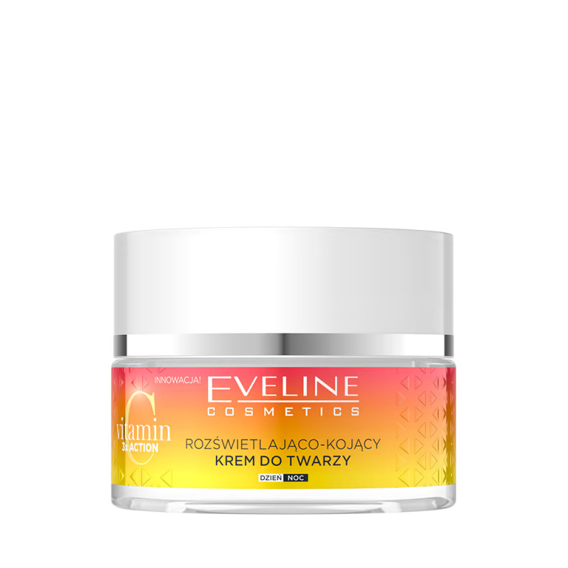 Crema de fata iluminatoare È™i calmanta Vitamin C 3X ACTION Eveline Cosmetics, 50 ml
