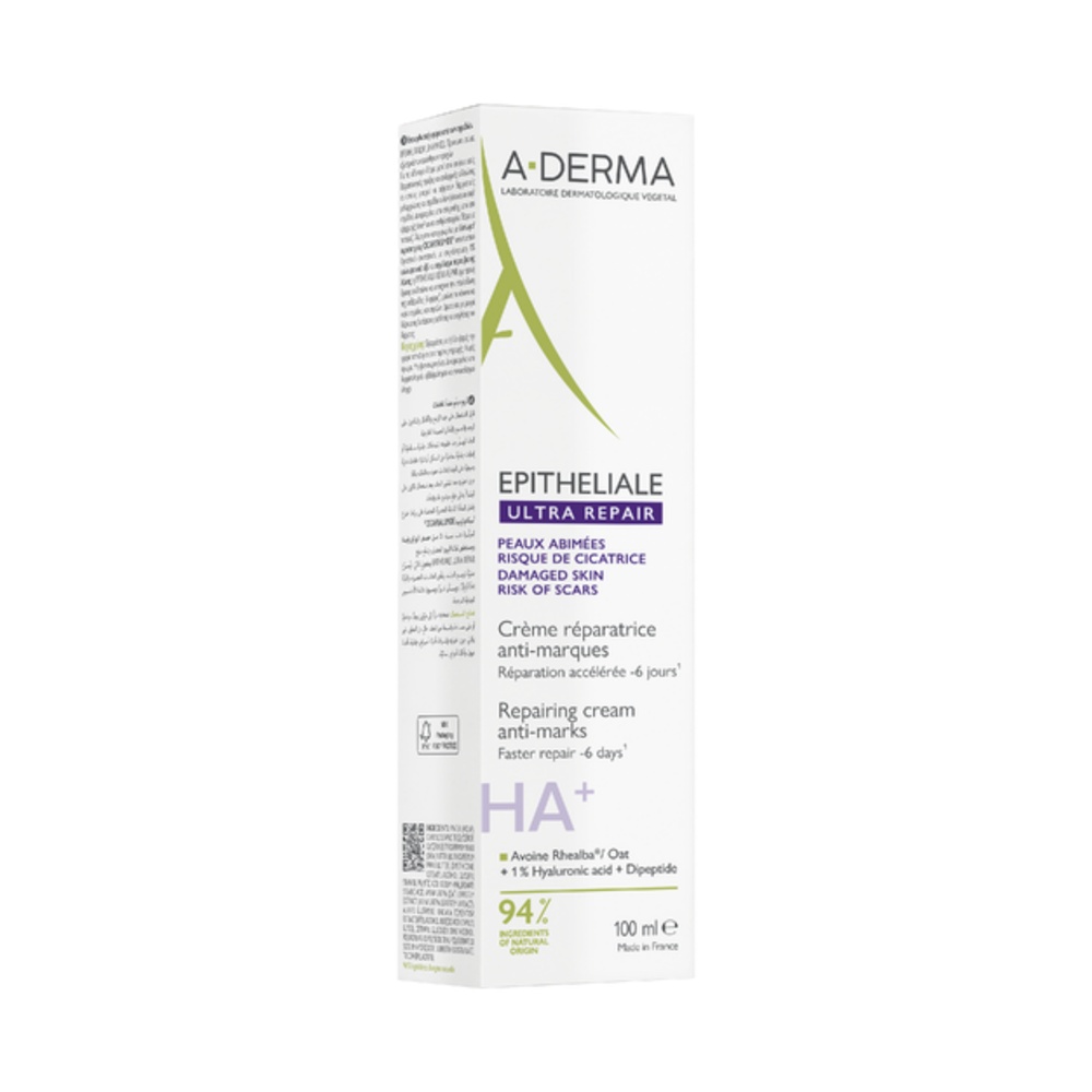 Crema reparatoare A-Derma Epitheliale A.H. Ultra pentru piele cicatrizata, 100 ml