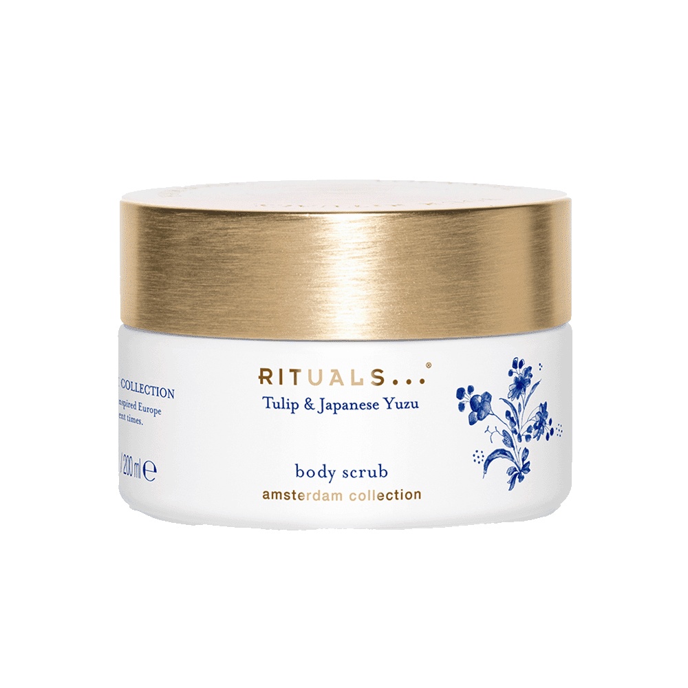 Exfoliant pentru corp Rituals Tulip & Japanese Yuzu Body Scrub, 250 ml