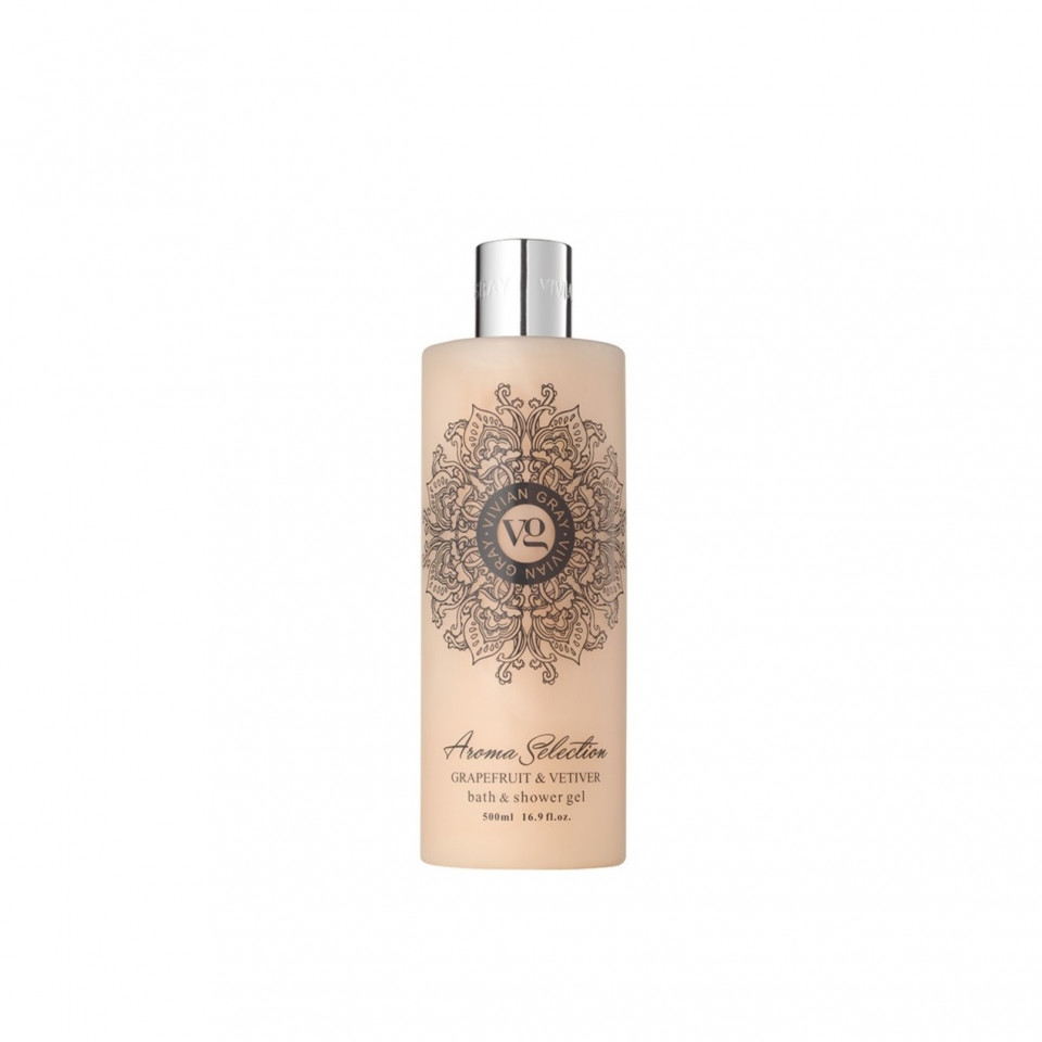 Gel de dus Vivian Gray Aroma Selection Grapefruit & Vetiver, 500 ml