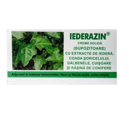 Iederazin supozitoare Elzin Plant 10 bucati x 1,5g (Ambalaj: 10 bucati)