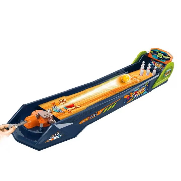 Joc Bowling Electronic cu afisaj LCD, efecte sonore si luminoase, 89×14.5×25 cm