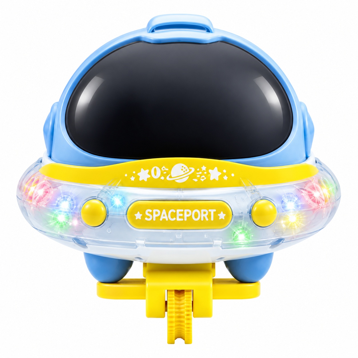 Jucarie interactiva de echilibru Balanced Astronaut, muzica si lumini, albastru, 3+ ani
