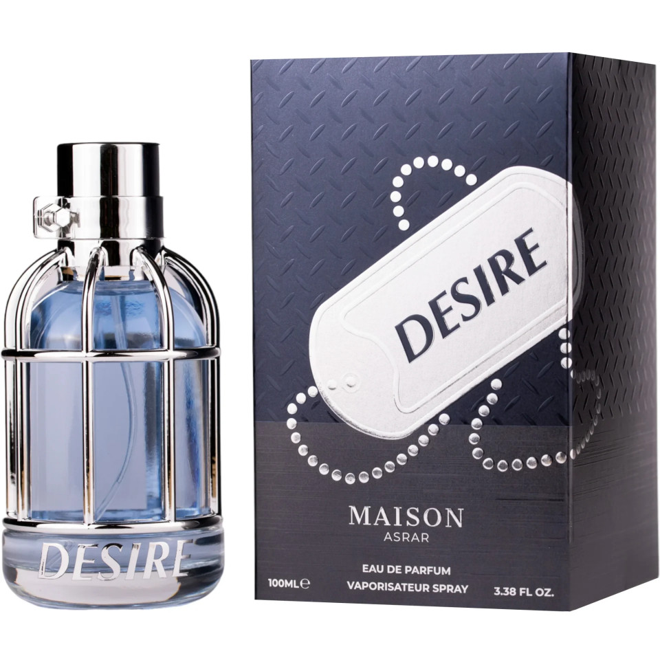 Maison Asrar Desire, Apa de Parfum, Barbati, 100 ml (Concentratie: Apa de Parfum, Gramaj: 100 ml)