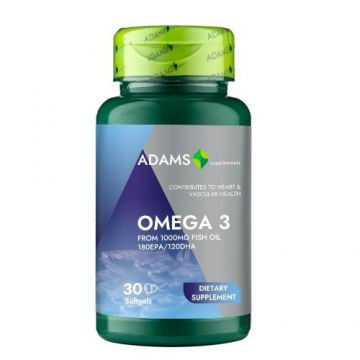 OMEGA 3-6-9 30CPS GELATINOASE MOI 1+1 ADAMS VISION