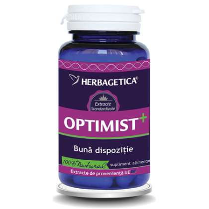 Optimist Plus Herbagetica capsule (Ambalaj: 60 capsule, Concentratie: 350 mg)