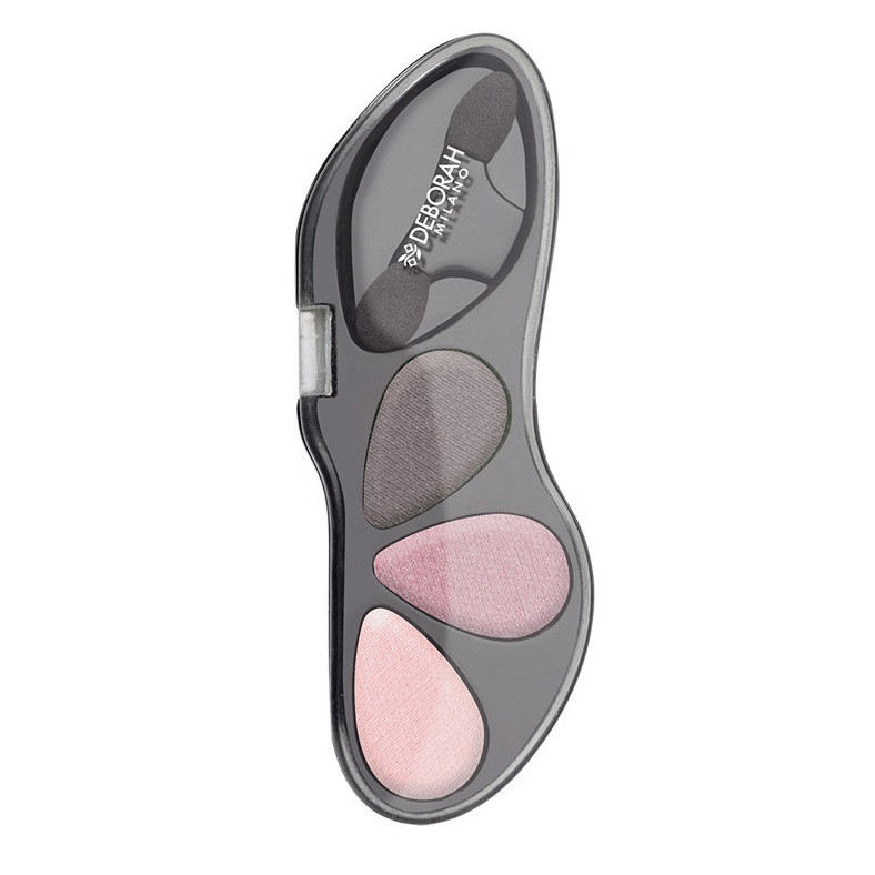 Paleta fard de pleoape Deborah Milano Trio Hi Tech (Concentratie: Trusa de farduri, Nuanta fard: 03 Nude Rose)