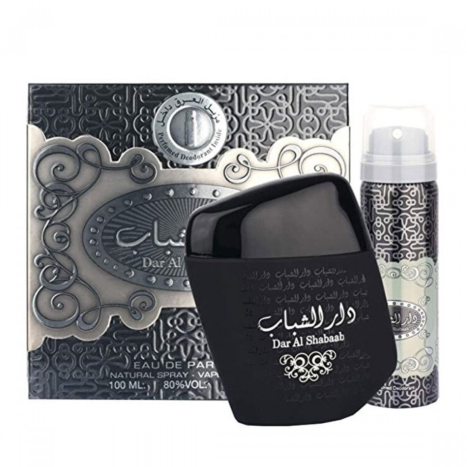 Parfum Ard al Zaafaran Dar al Shabaab Apa de Parfum 100ml + Deodorant 50ml (Continut set: 100 ml Apa de Parfum +50 ml Deodorant)