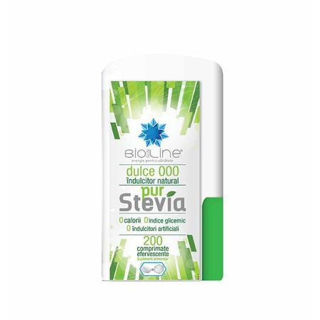 Pur Stevia Helcor indulcitor natural, 200 comprimate (Ambalaj: 200 comprimate)