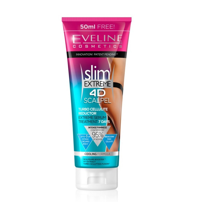 Ser anticelulitic racoritor Slim Extreme 4D Scalpel Eveline Cosmetics, 250 ml (Gramaj: 250 ml, Conce