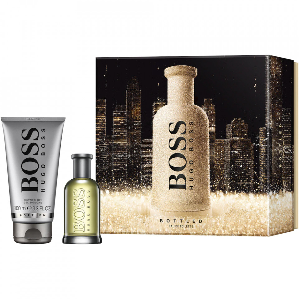 Set cadou Hugo Boss Boss Bottled, Barbati, Apa de Toaleta (Continut set: 50 ml Apa de Toaleta + 100 