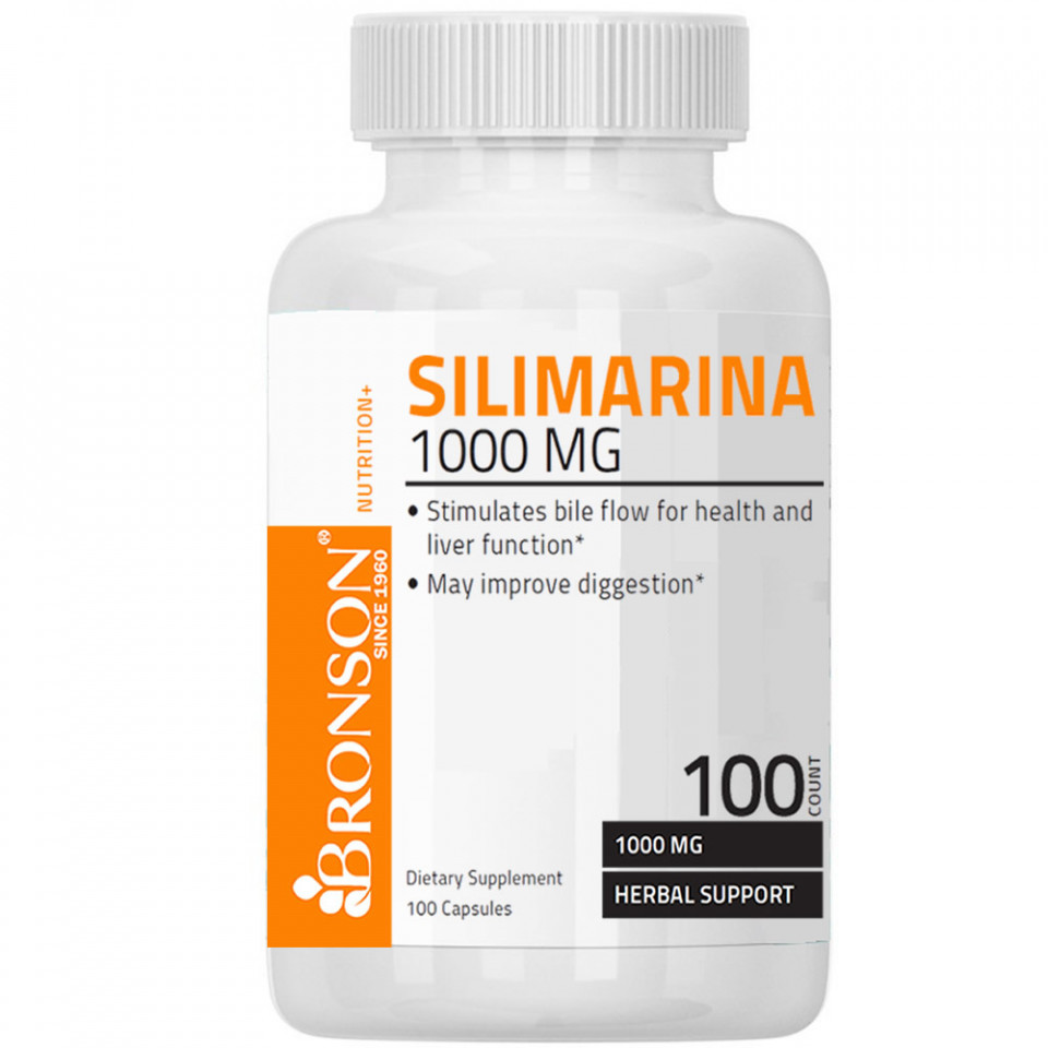 Silimarina 1000 mg Bronson 100 capsule (Concentratie: 1000 mg)
