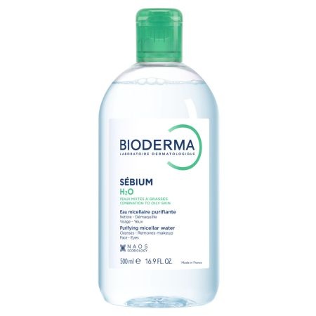 Solutie micelara ten mixt si gras H2O Sebium Bioderma (Gramaj: 250 ml, Concentratie: Solutie micelara)