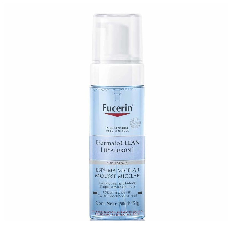 Spuma pentru curatarea tenului Eucerin Dermato Clean Hyaluron, 150 ml