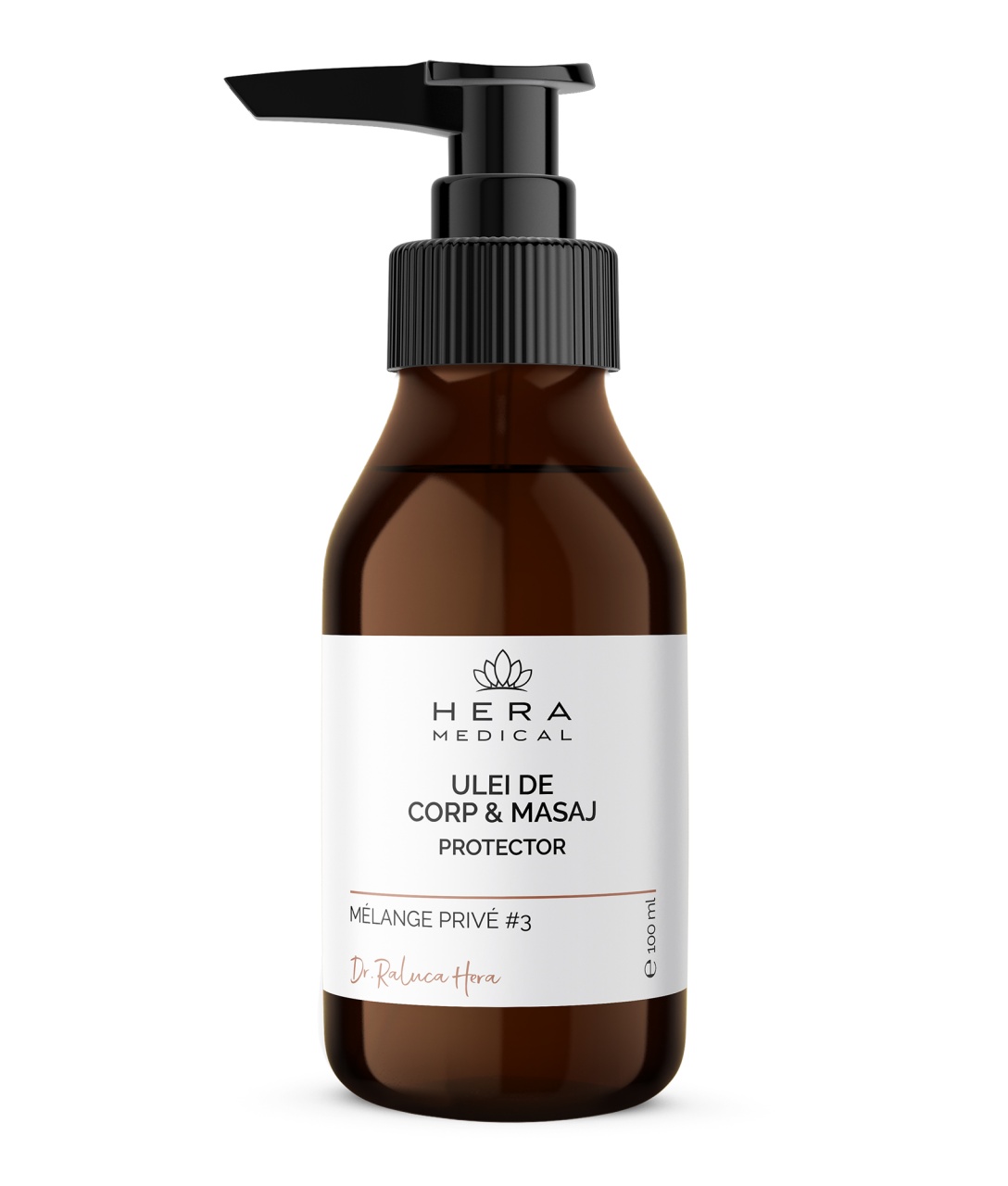 Ulei de corp si masaj protector BODY & MASSAGE OIL | MÉLANGE PRIVÉ #3, Hera Medical (Gramaj: 100 ml)