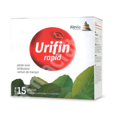 Urifin rapid, 15 plicuri, Alevia (Concentratie: 15 plicuri)