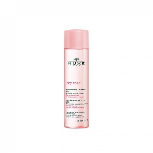 Apa micelara hidratanta pentru piele foarte uscata si sensibila Nuxe Very Rose (Gramaj: 200 ml, Concentratie: Apa micelara)