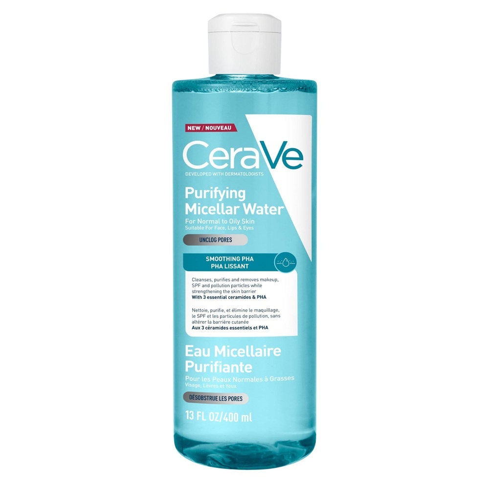 Apa micelara purifianta pentru ten normal si gras CeraVe, 400 ml